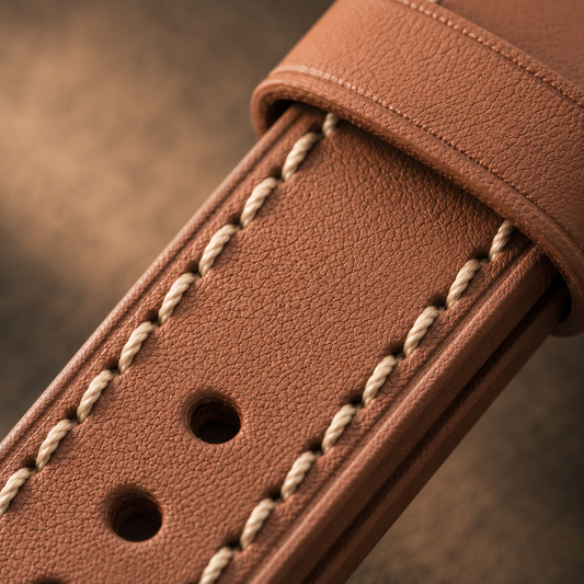 Carmel French Classic Hand-Made Leather Strap