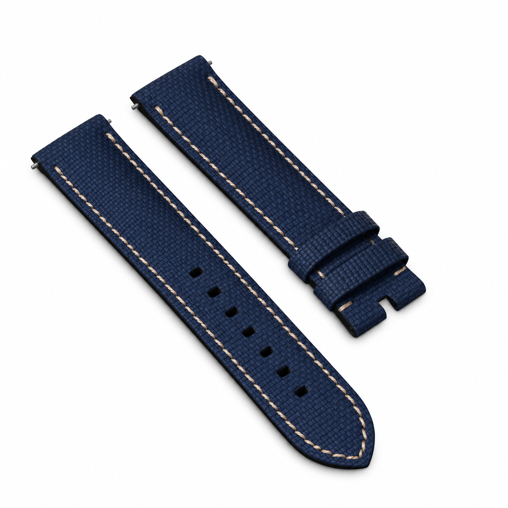 Blue Canvas / Beige Stitch | 22mm NEW