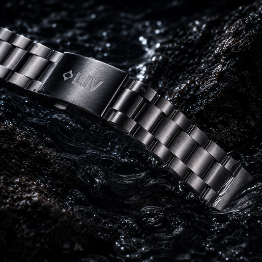 LIV Classic Gray IP Stainless Steel Bracelet