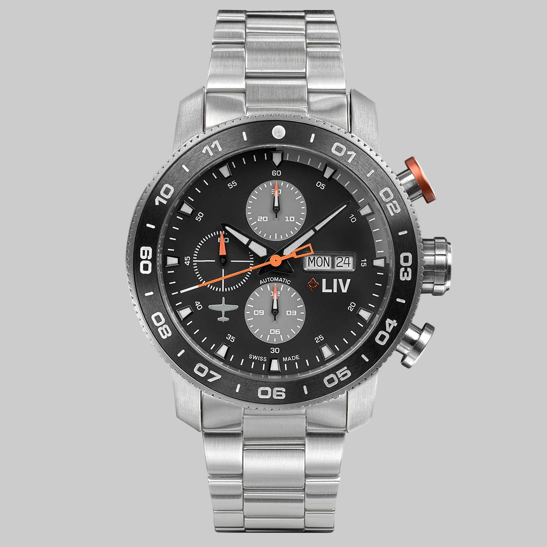 LIV P-51 Titanium Chrono Gray Sample