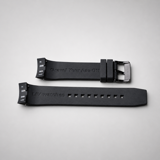 Black / White Gravel Strap