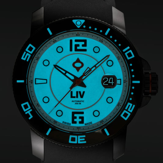 GX-Diver's 44mm Black Full Lume