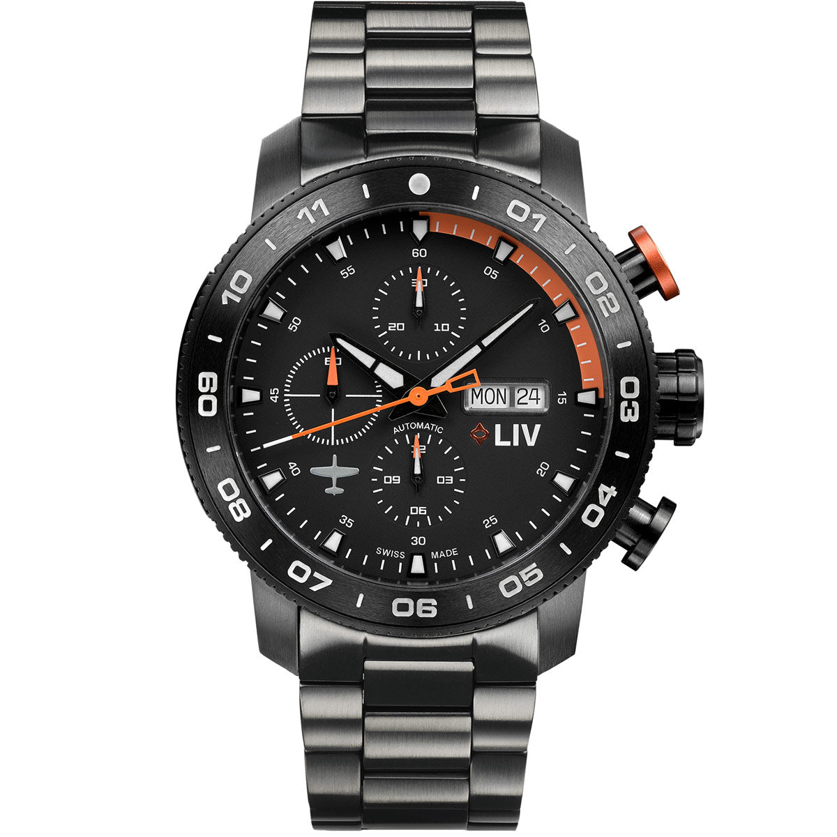 P-51 Black Titanium Chrono Black / Orange