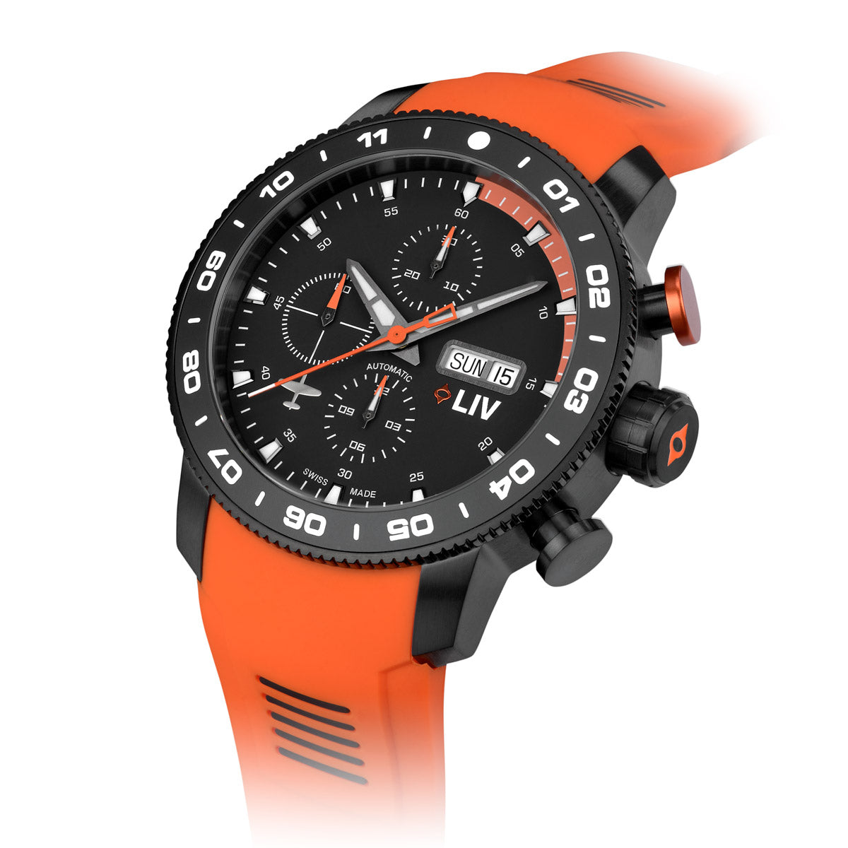 P-51 Black Titanium Chrono Black / Orange