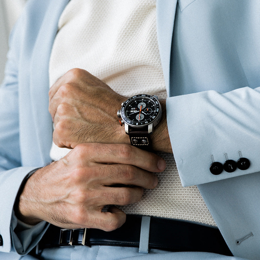 Special Custom P-51 Big Pilot Titanium Black & Gray