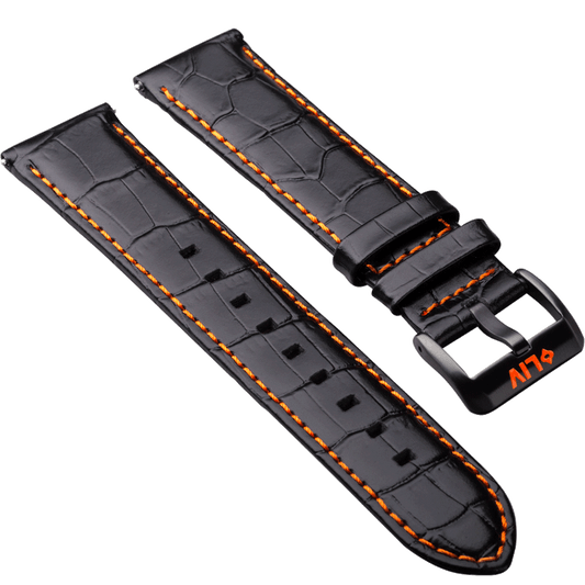 Alligator Grain Leather | 22mm - LIV Swiss Watches