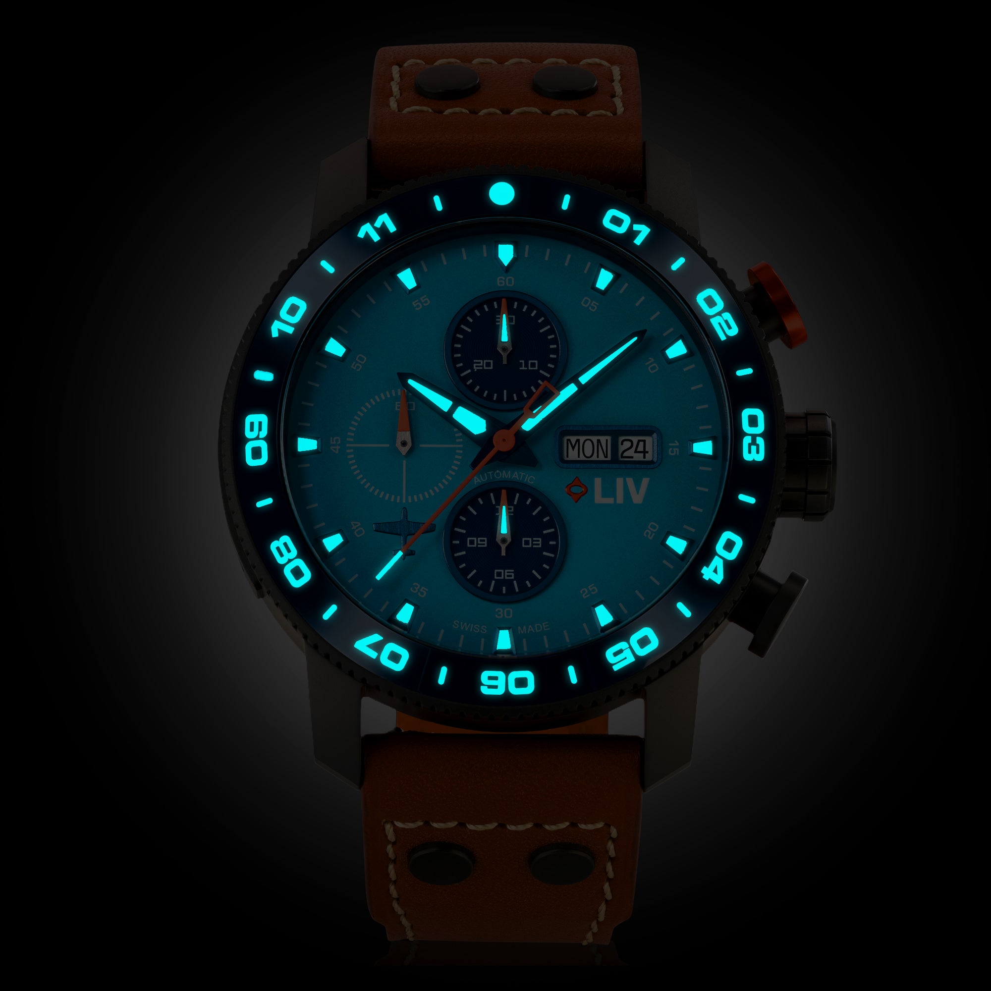 P-51 Cripes A' Mighty 2.0 | LIV Swiss Pilot Chrono – LIV Swiss Watches