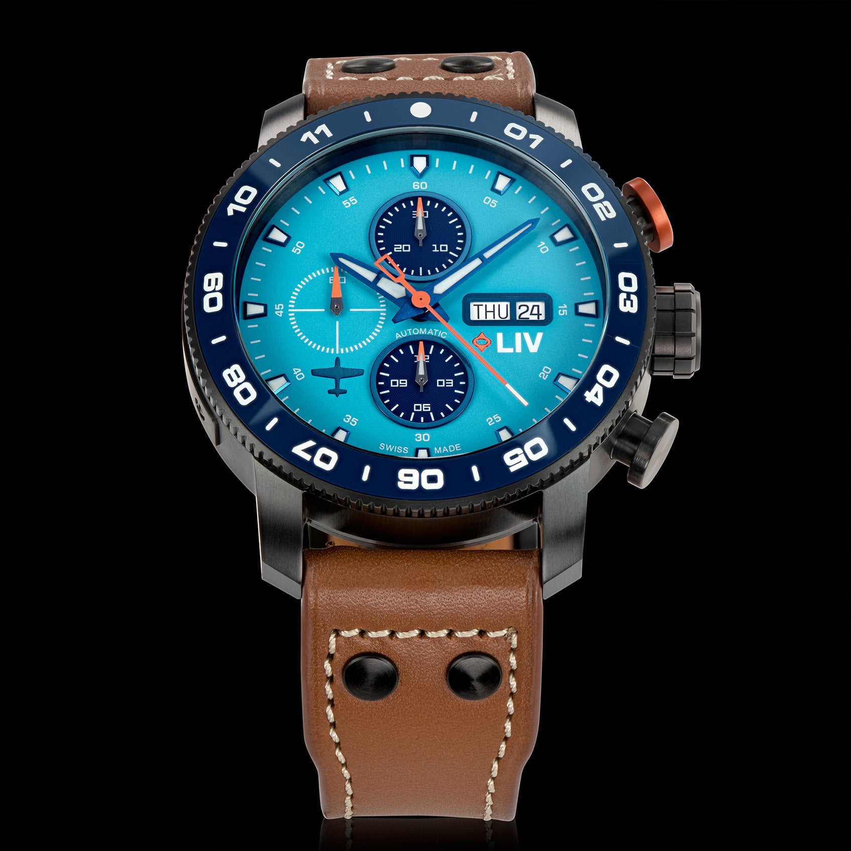 P-51 Cripes A' Mighty 2.0 | LIV Swiss Pilot Chrono – LIV Swiss Watches