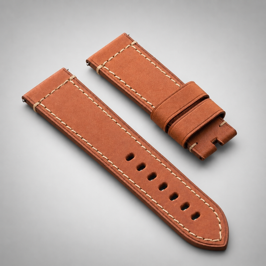 Carmel French Classic Hand-Made Leather Strap