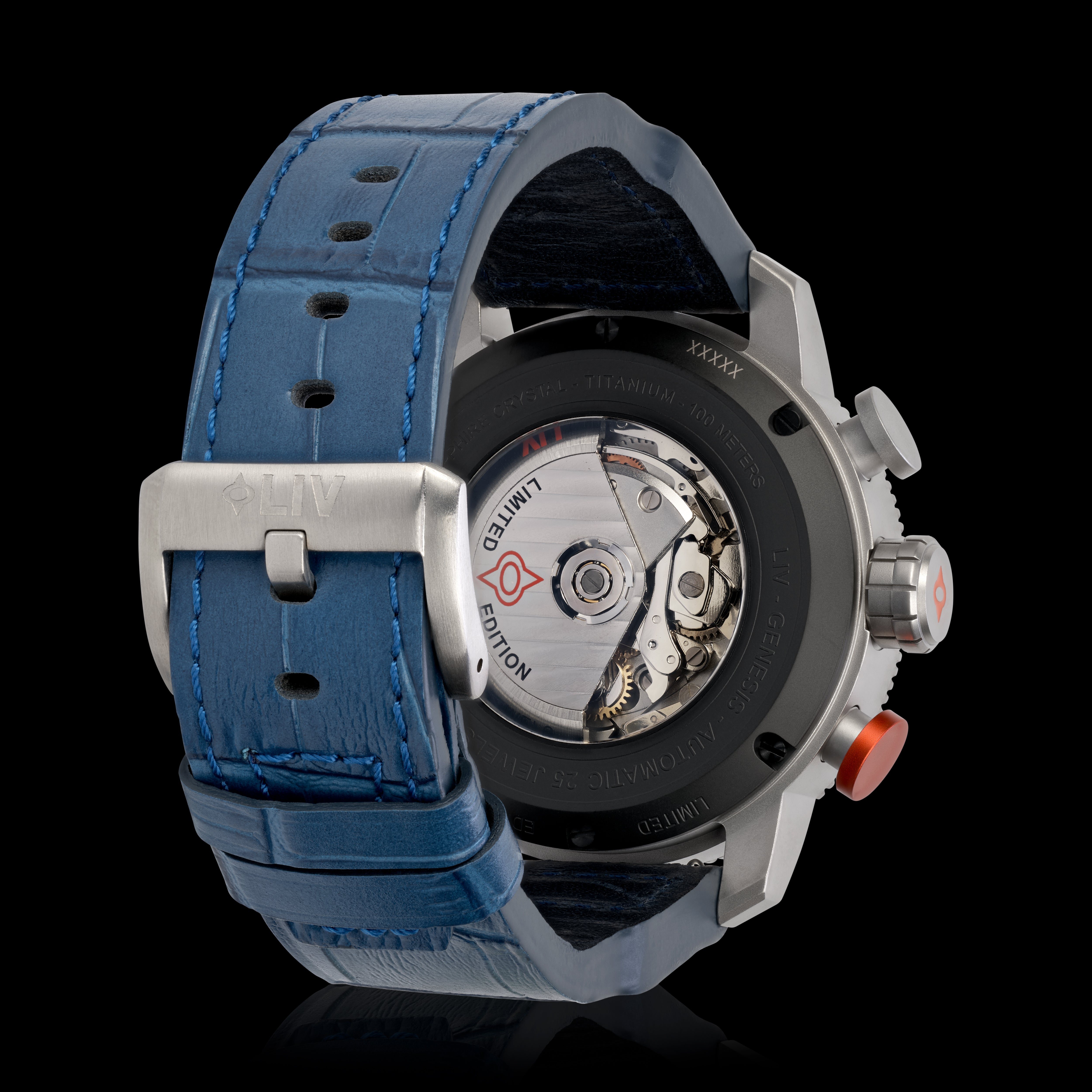 P-51 Petie Big Pilot 2nd Titanium Automatic Chronograph – LIV