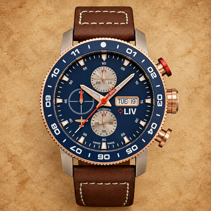Pre-Loved P-51 Rose Titanium Chrono Fifth Anniversary