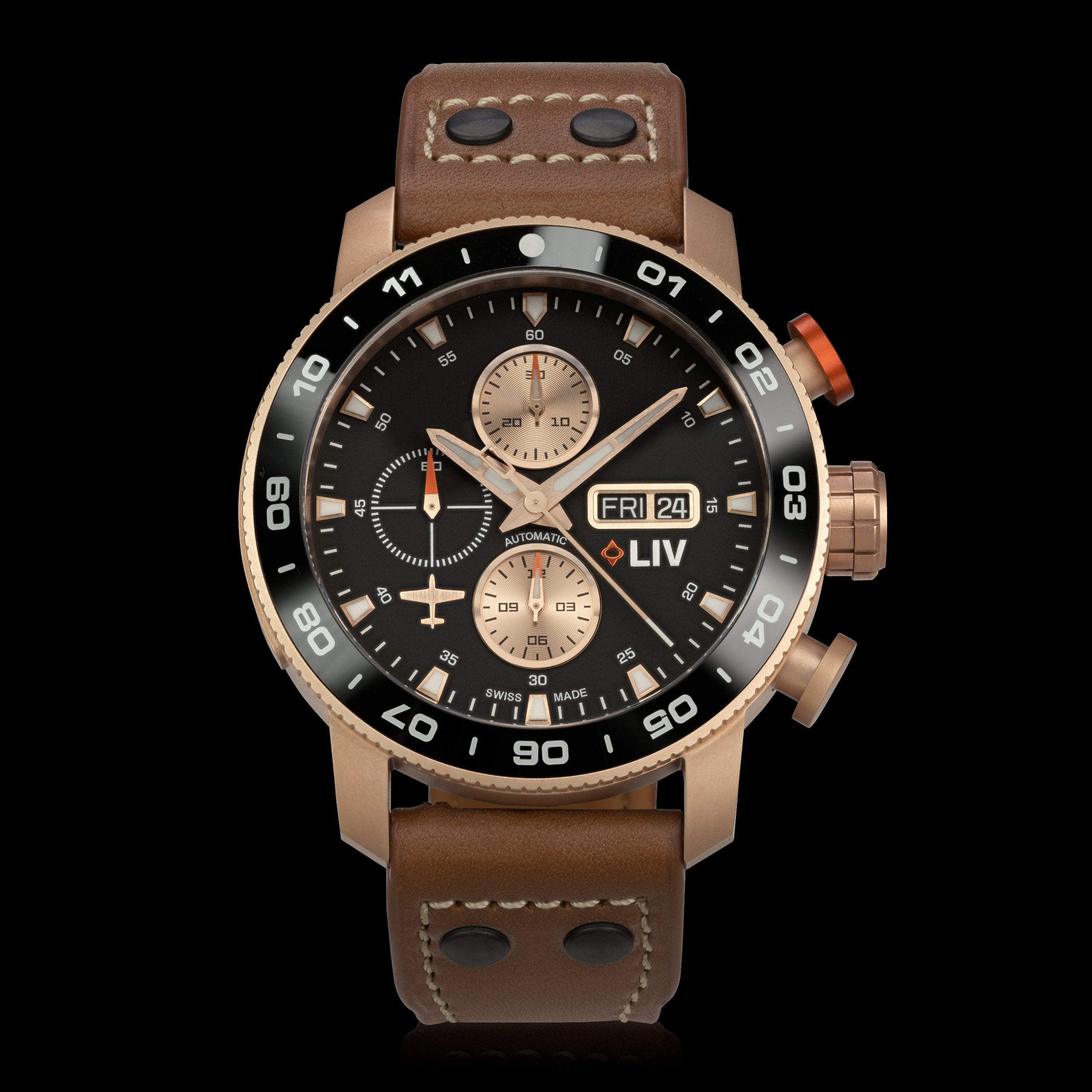 Twilight Tear P-51 Titanium Rose LIV Swiss Made Automatic