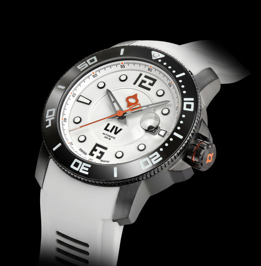 GX-Diver's 44 mm schwarze Vollleuchtuhr