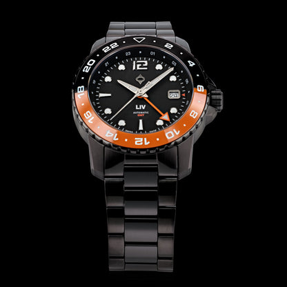 Trekker GMT Day/Night Ceramic // Shadow Black