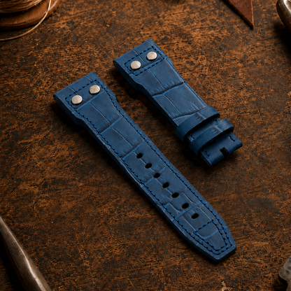 Pilot's Blue Italian Grain Leather | 23mm