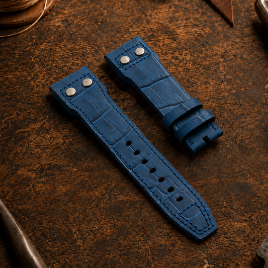Pilot's Blue Italian Grain Leather | 23mm