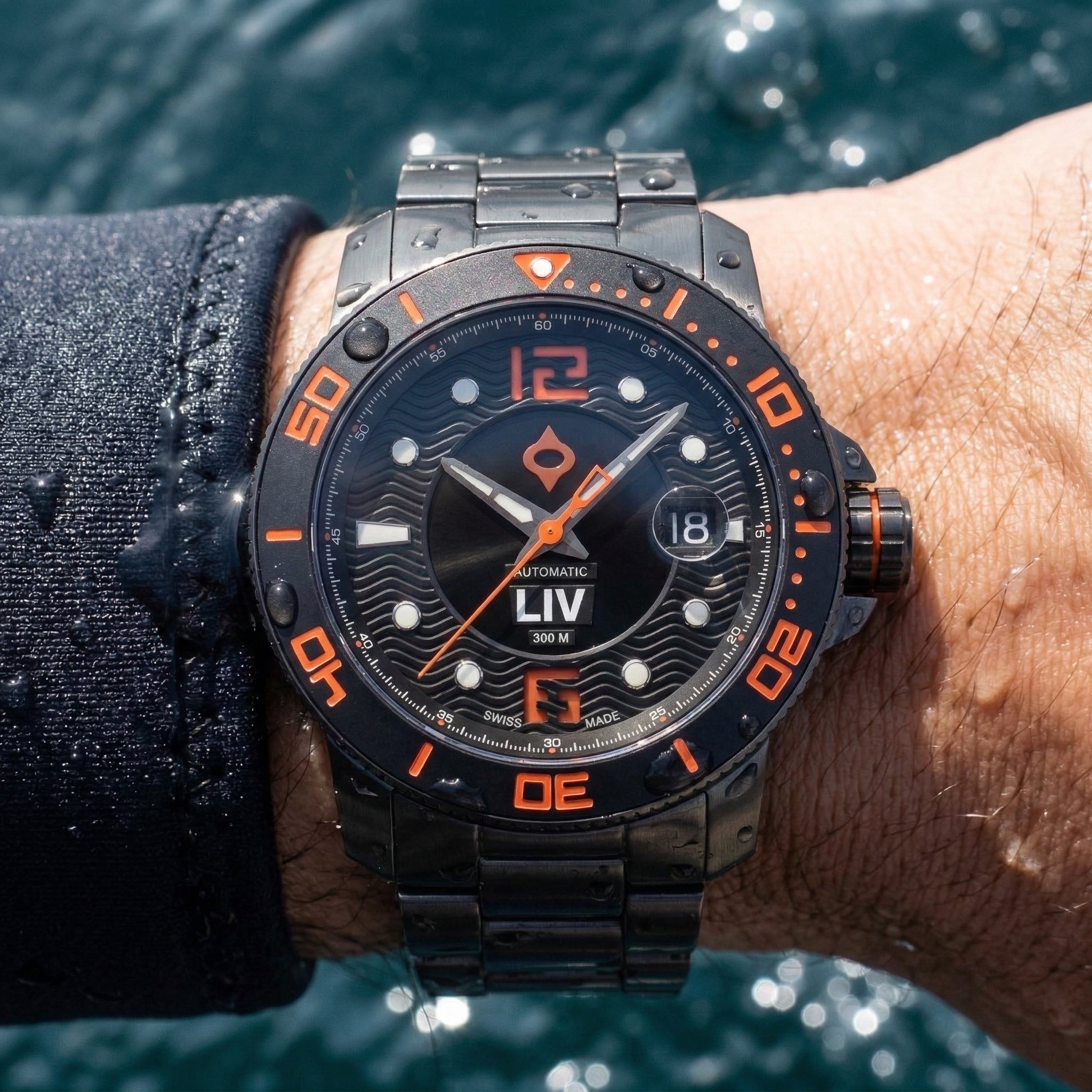 GX-Diver's 44mm Signature Orange | LIV Swiss Dive Watch – LIV