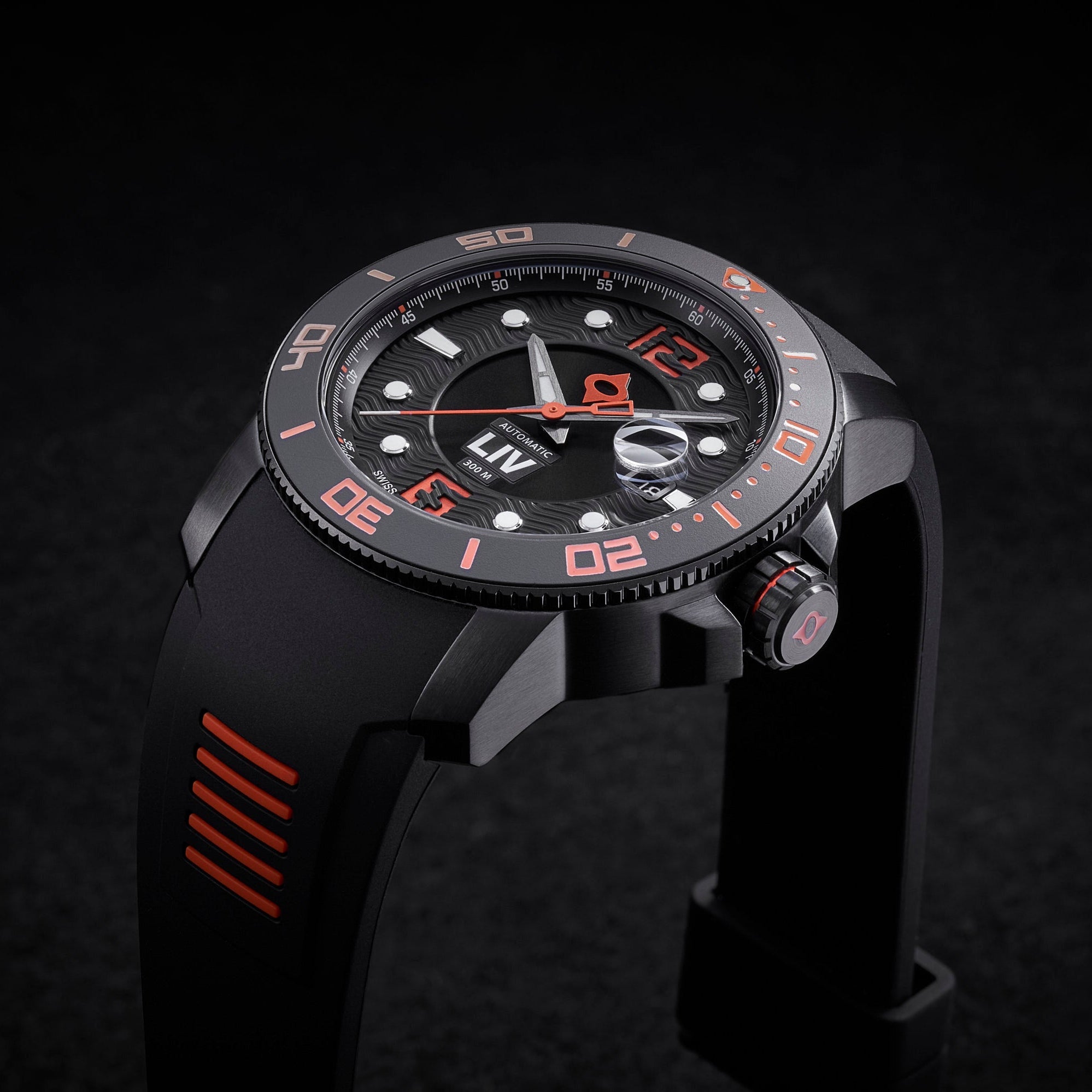 GX-Diver's 44mm Signature Orange | LIV Swiss Dive Watch – LIV