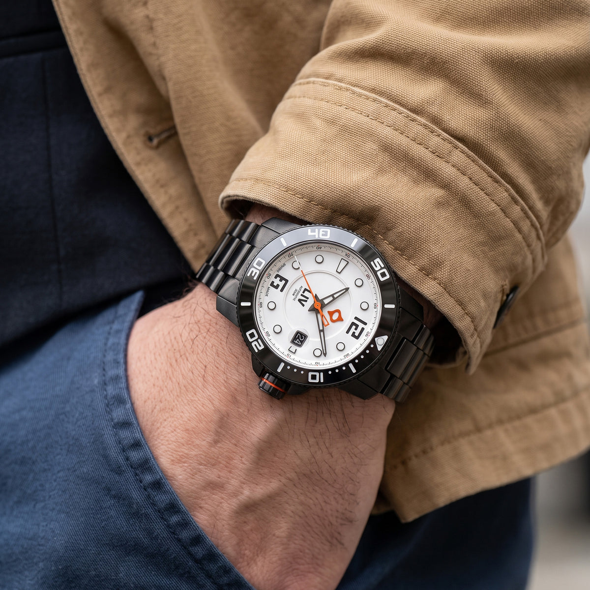 GX-Diver's 44mm Black Full Lume