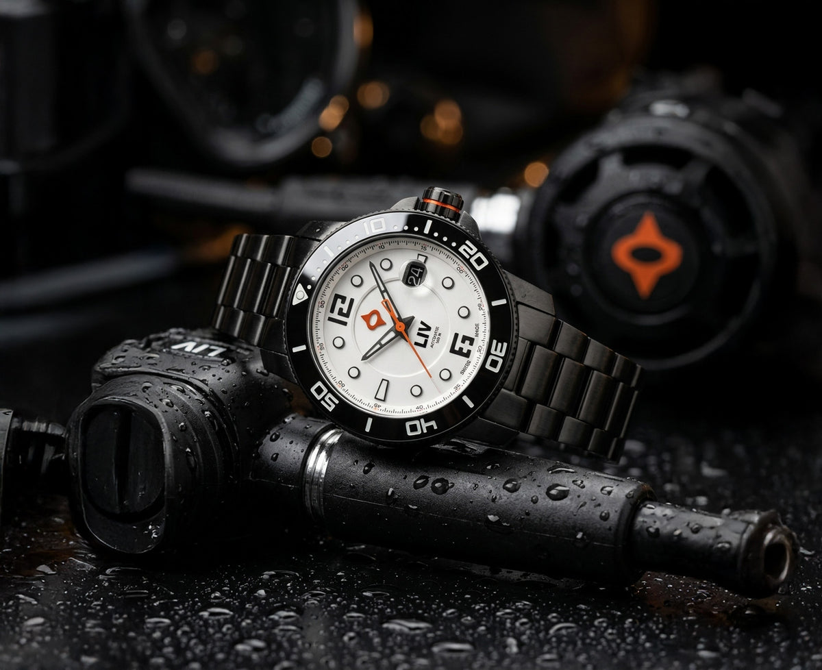 GX-Diver's 44mm Black Full Lume