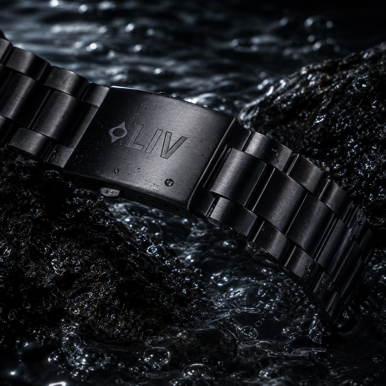 LIV Classic Black IP Stainless Steel Bracelet