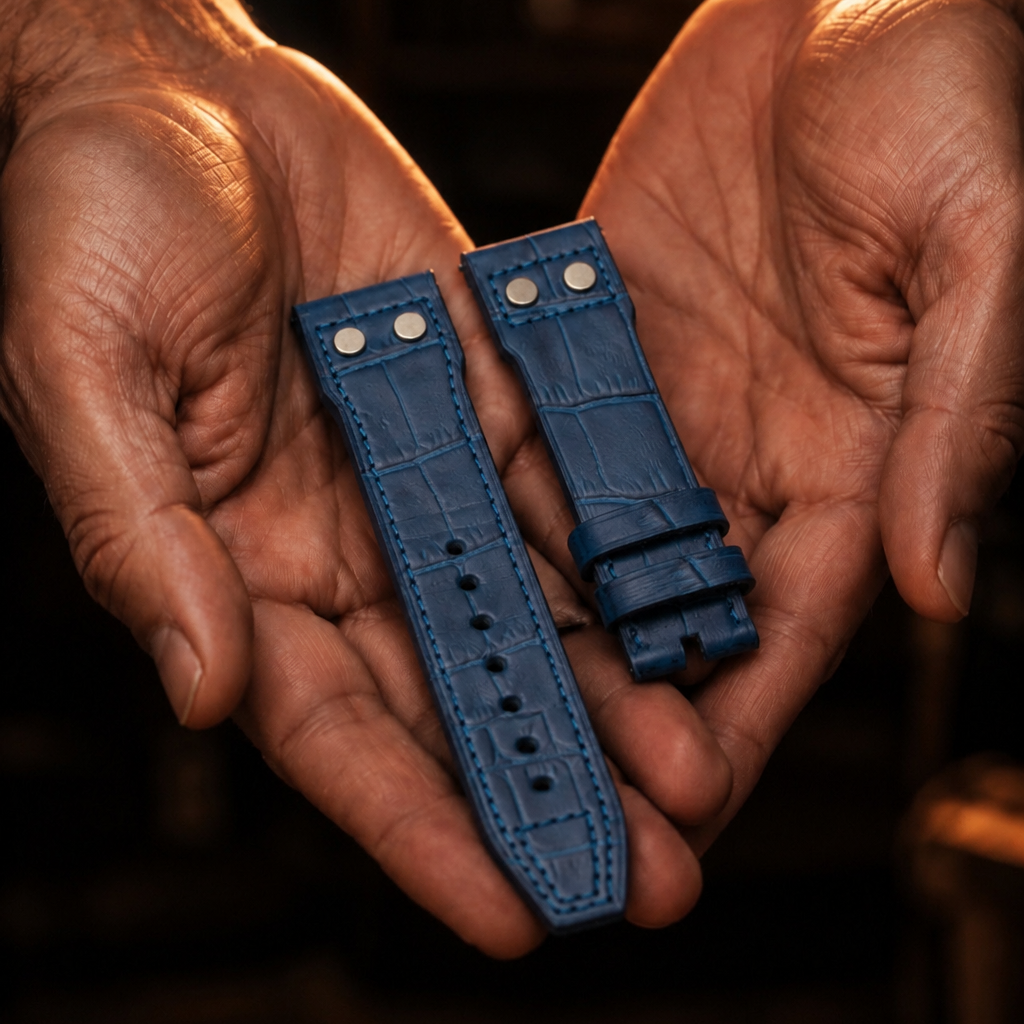 Pilot's Blue Italian Grain Leather | 23mm