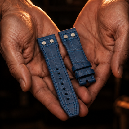Pilot's Blue Italian Grain Leather | 23mm