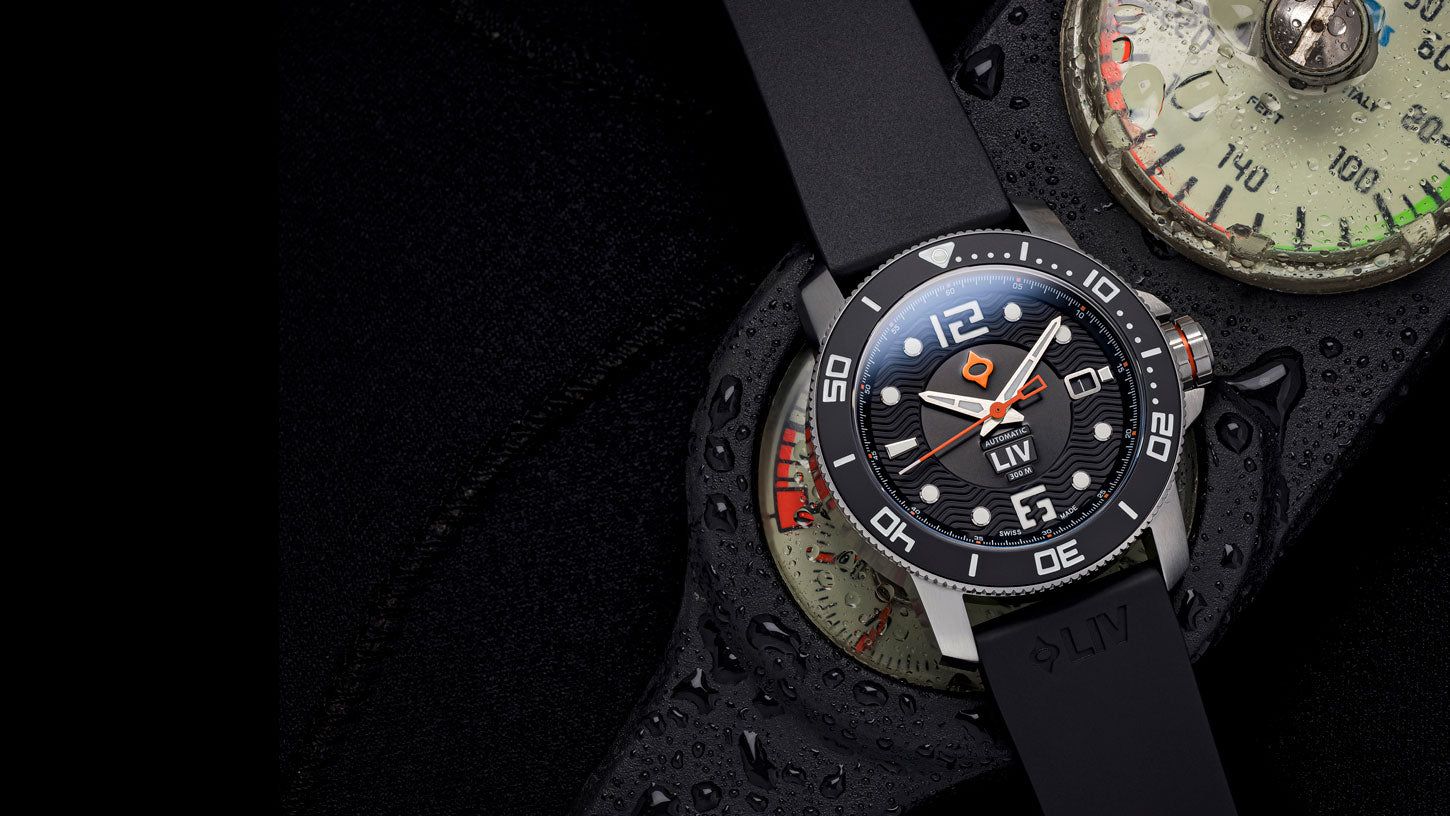 Shop Classic Black 41mm GX-Diver's Swiss Auto Watch – LIV Swiss Watches
