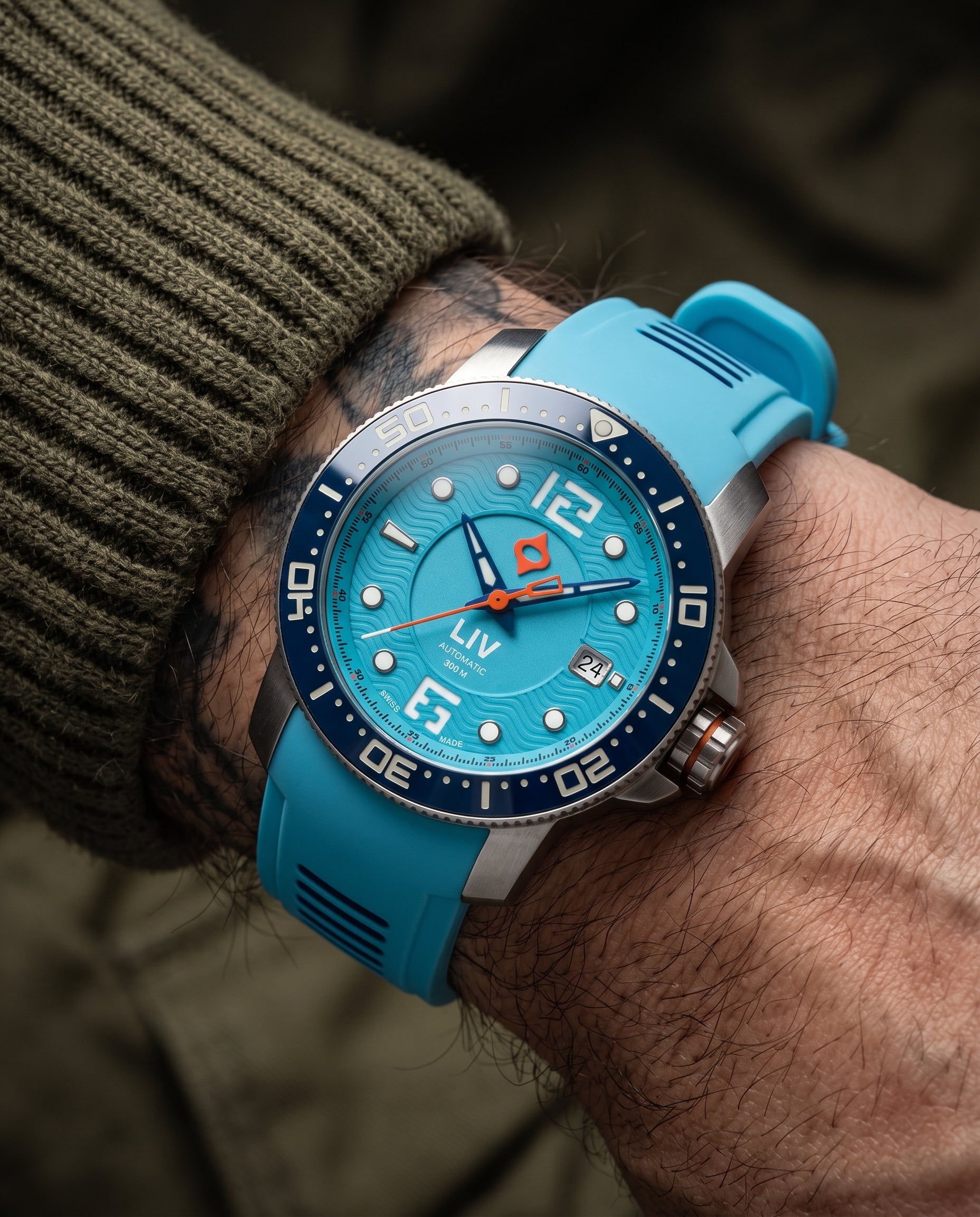 GX-Diver's 41mm Ocean Blue 2.0 | LJP G100 Swiss Automatic – LIV