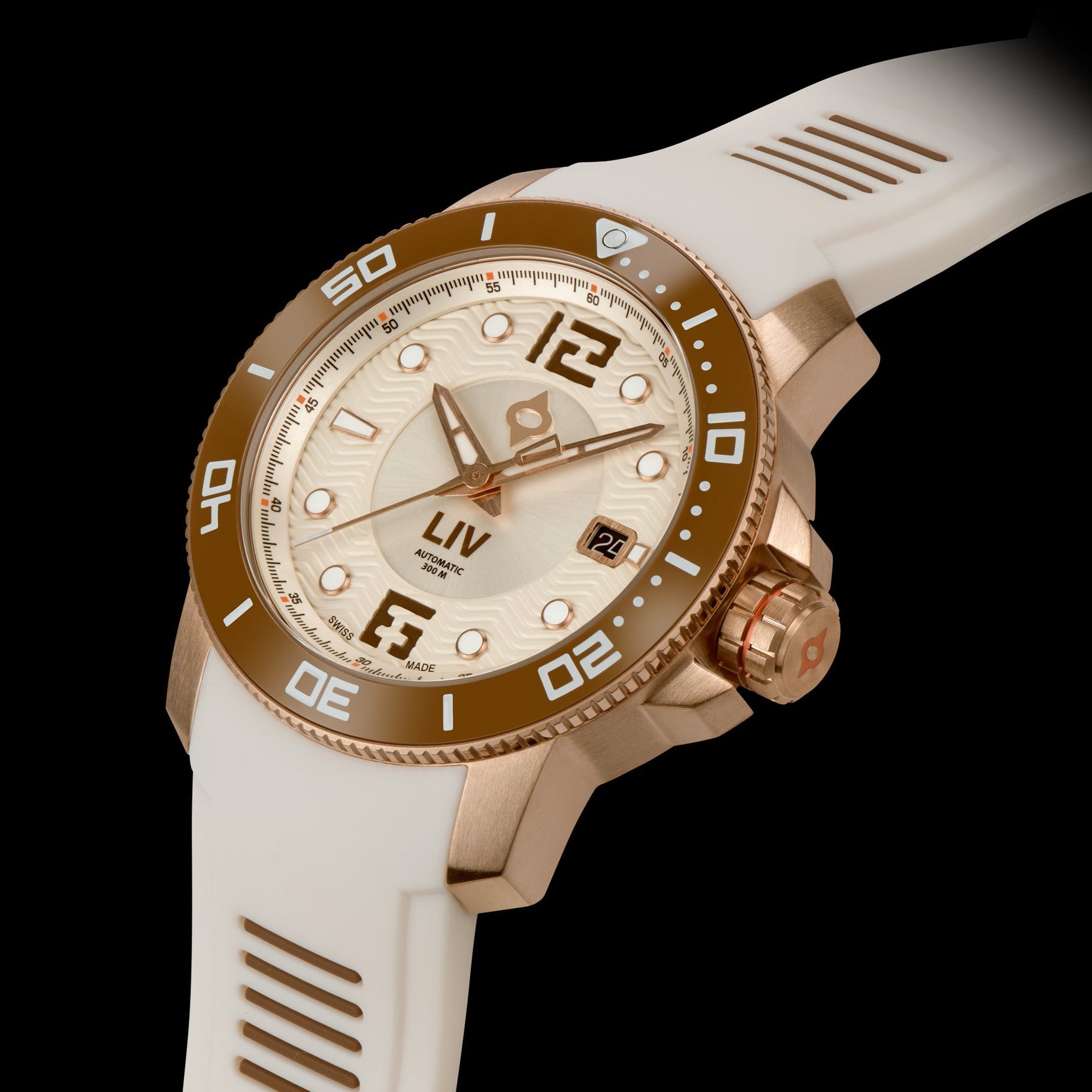 GX-Diver's 41mm Bavarian Rose Fusion | LIV Dive Watch – LIV Swiss