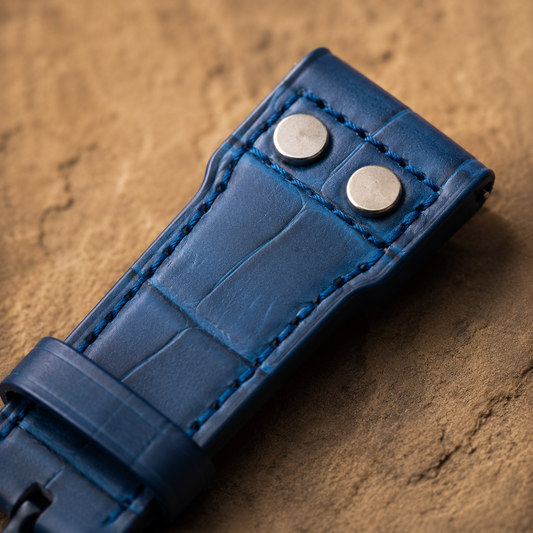 Pilot's Blue Italian Grain Leather | 23mm