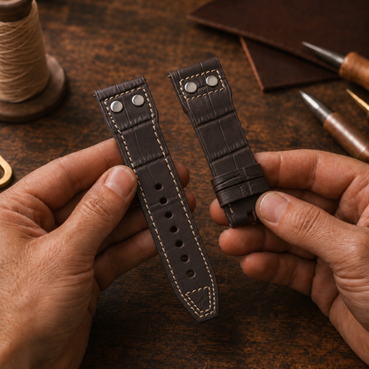 Pilot's Brown Italian Grain Leather | 23mm