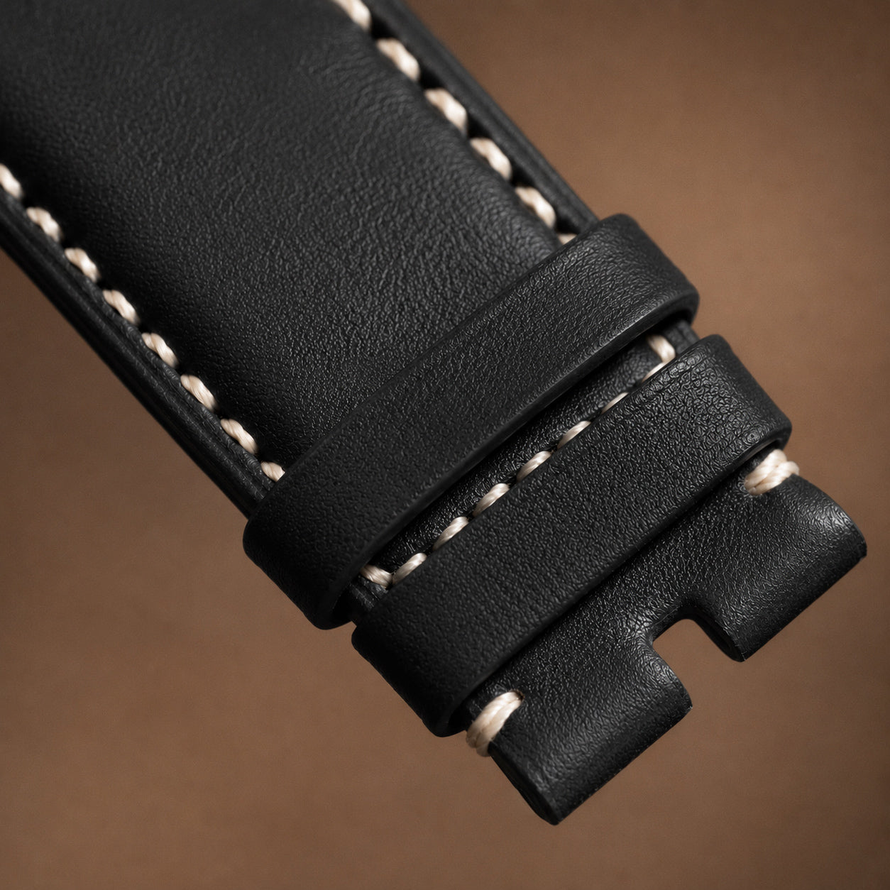 Barenia Black Calfskin Top Grain Leather Strap 23mm
