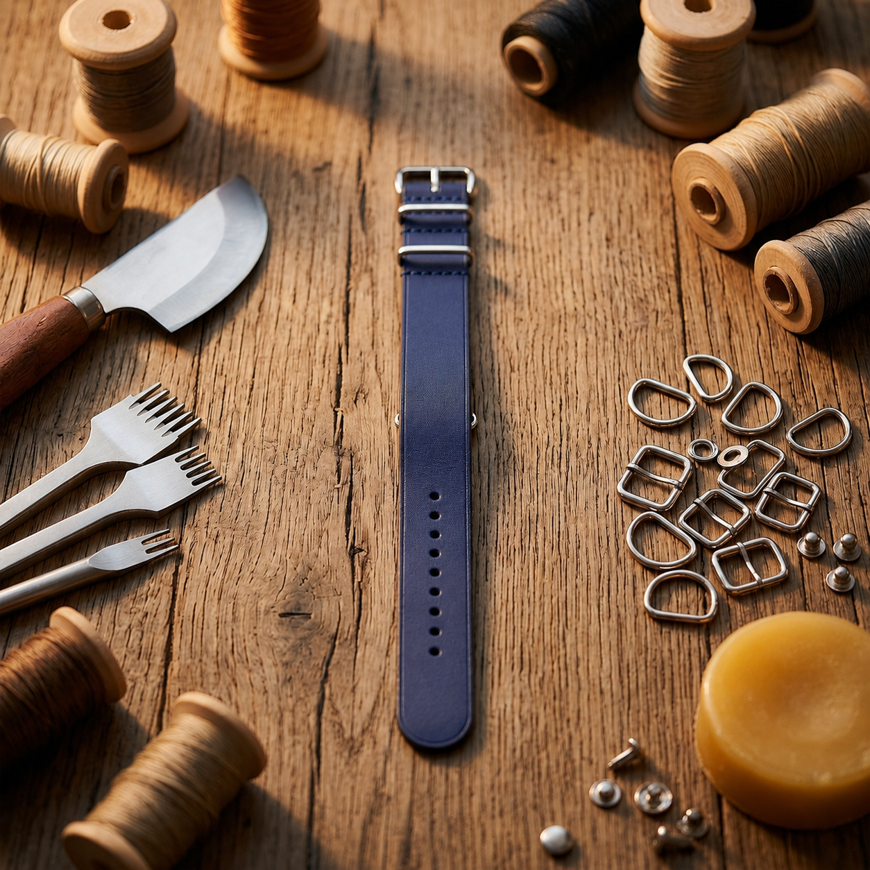 Barenia Leather Blue | 22mm | Extra Small
