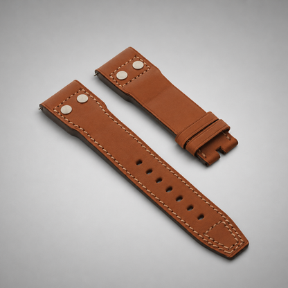 Barenia Calfskin Pilot's Silver Rivets | 23mm