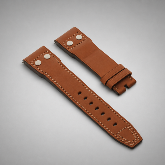 Barenia Calfskin Pilot's Silver Rivets | 23mm