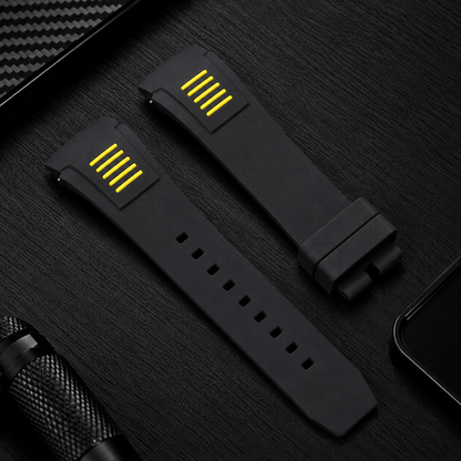 Form-fit Silicone | Black/Yellow | 23mm