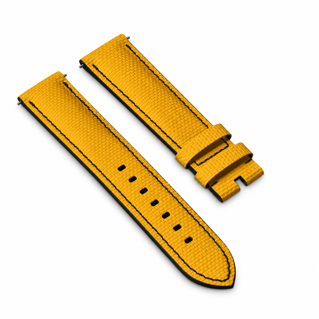 Yellow Canvas / Black Stitch | 22mm NEW