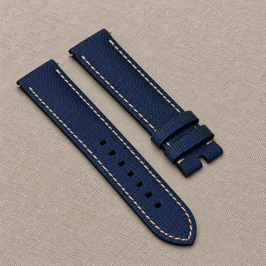 Blue Canvas / Beige Stitch | 22mm NEW