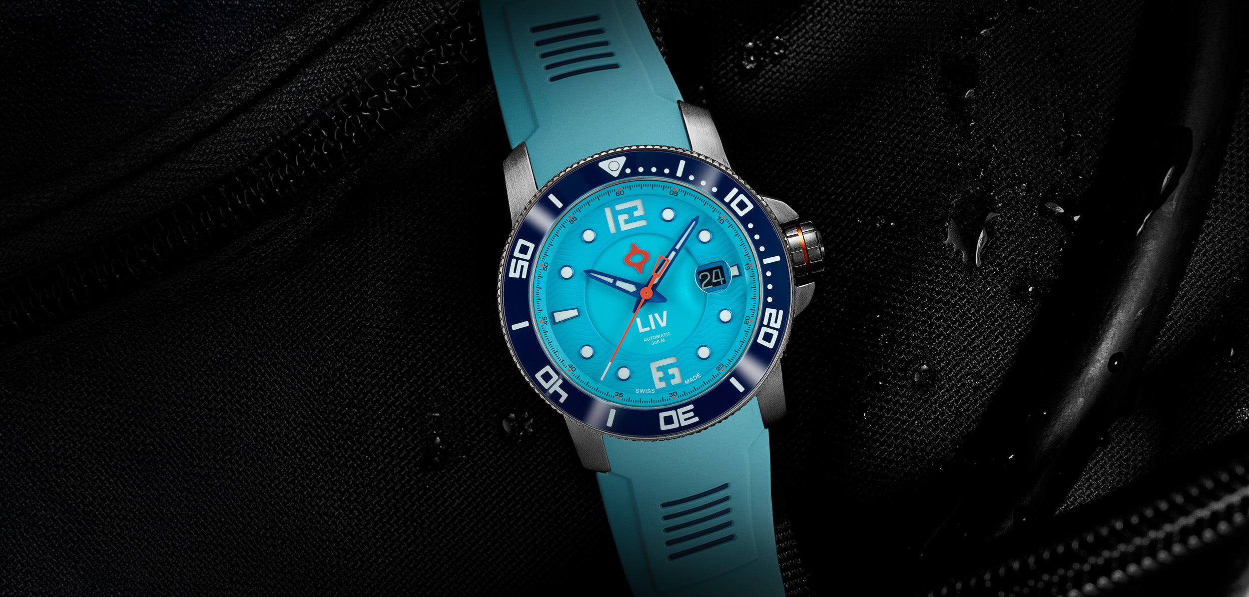 オーシャン・ブルー　　See NEW GX-Diver's 44mm Ocean Blue 2.0 – LIV Swiss Watches