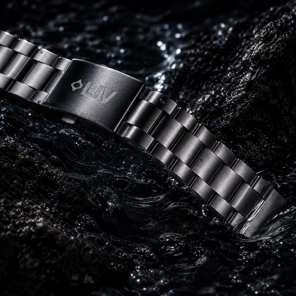 LIV Classic Gray IP Stainless Steel Bracelet