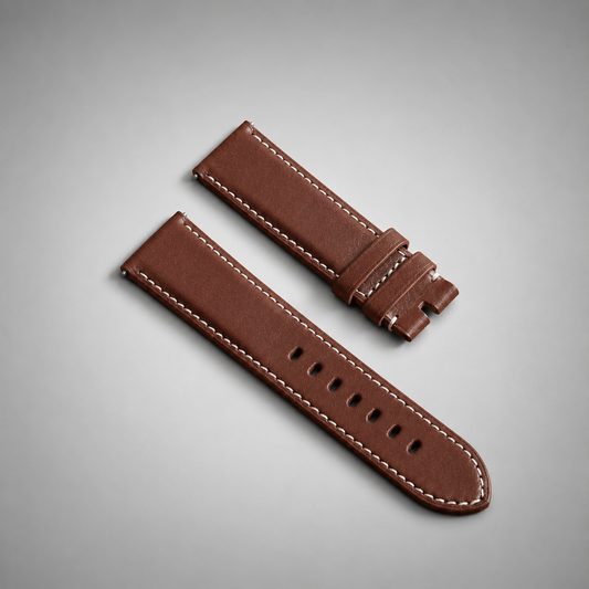 Barenia Camel Brown Calfskin Top Grain Leather Strap 23mm