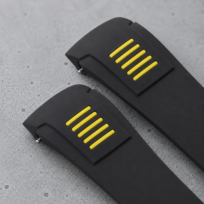 Form-fit Silicone | Black/Yellow | 23mm