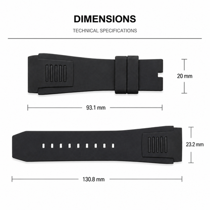 Form-fit Silicone | All Black | 23mm