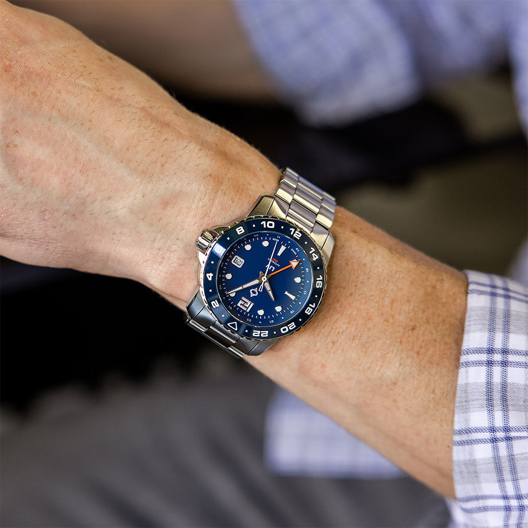 Trekker Auto GMT Blue – LIV Swiss Watches