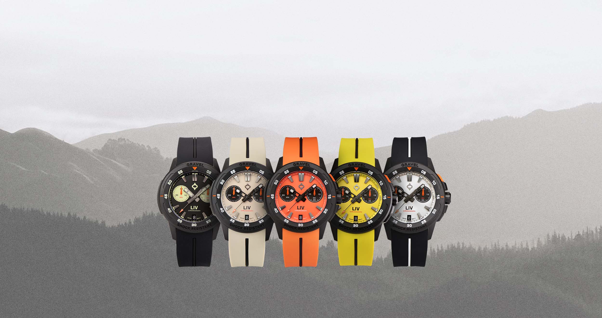 GRAVEL 002 RUGGED SWISS CHRONOGRAPH – LIV Swiss Watches