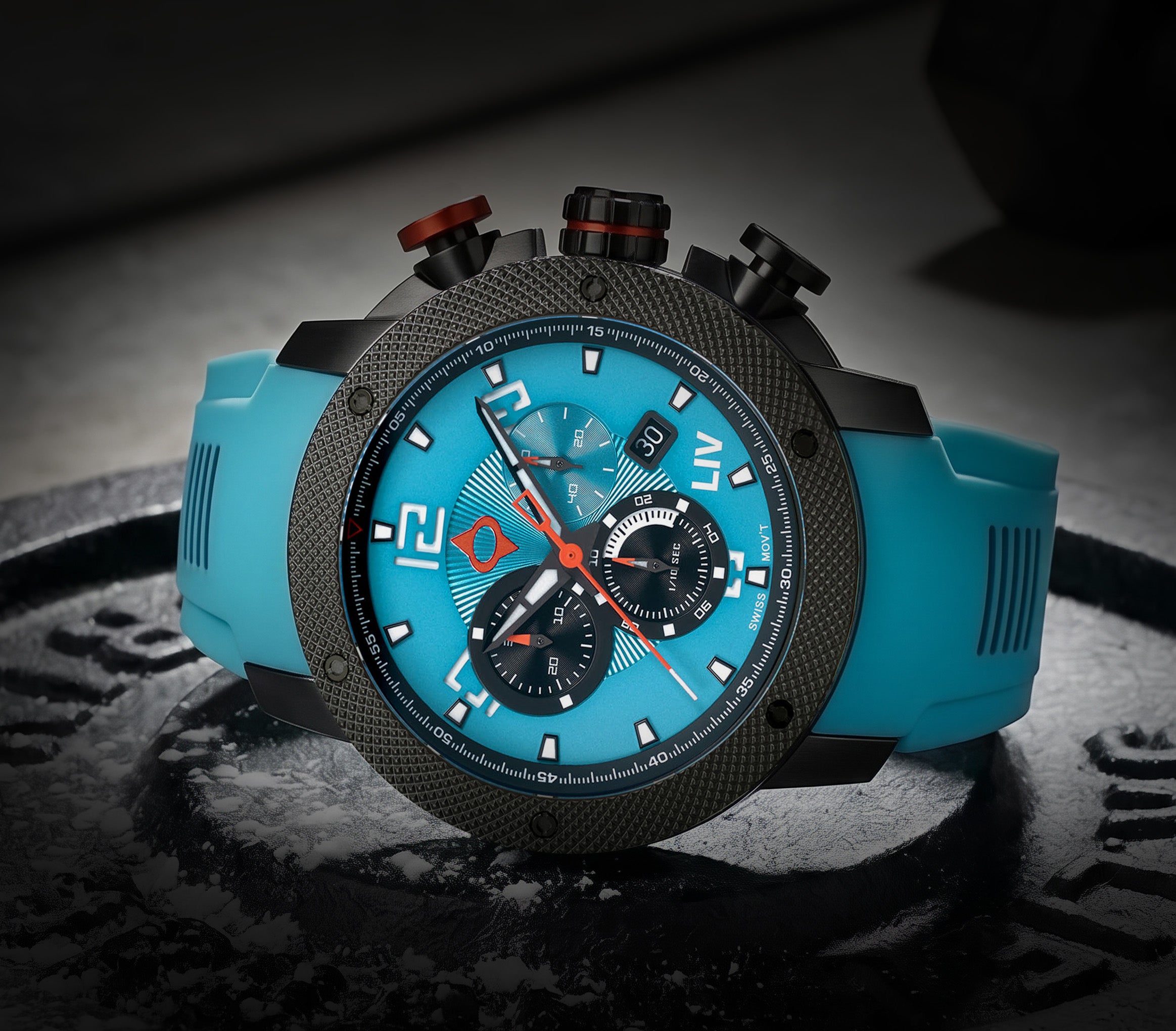 Shop T.J. Blue LIV GX1 Swiss Quartz Movement Watch – LIV Swiss Watches