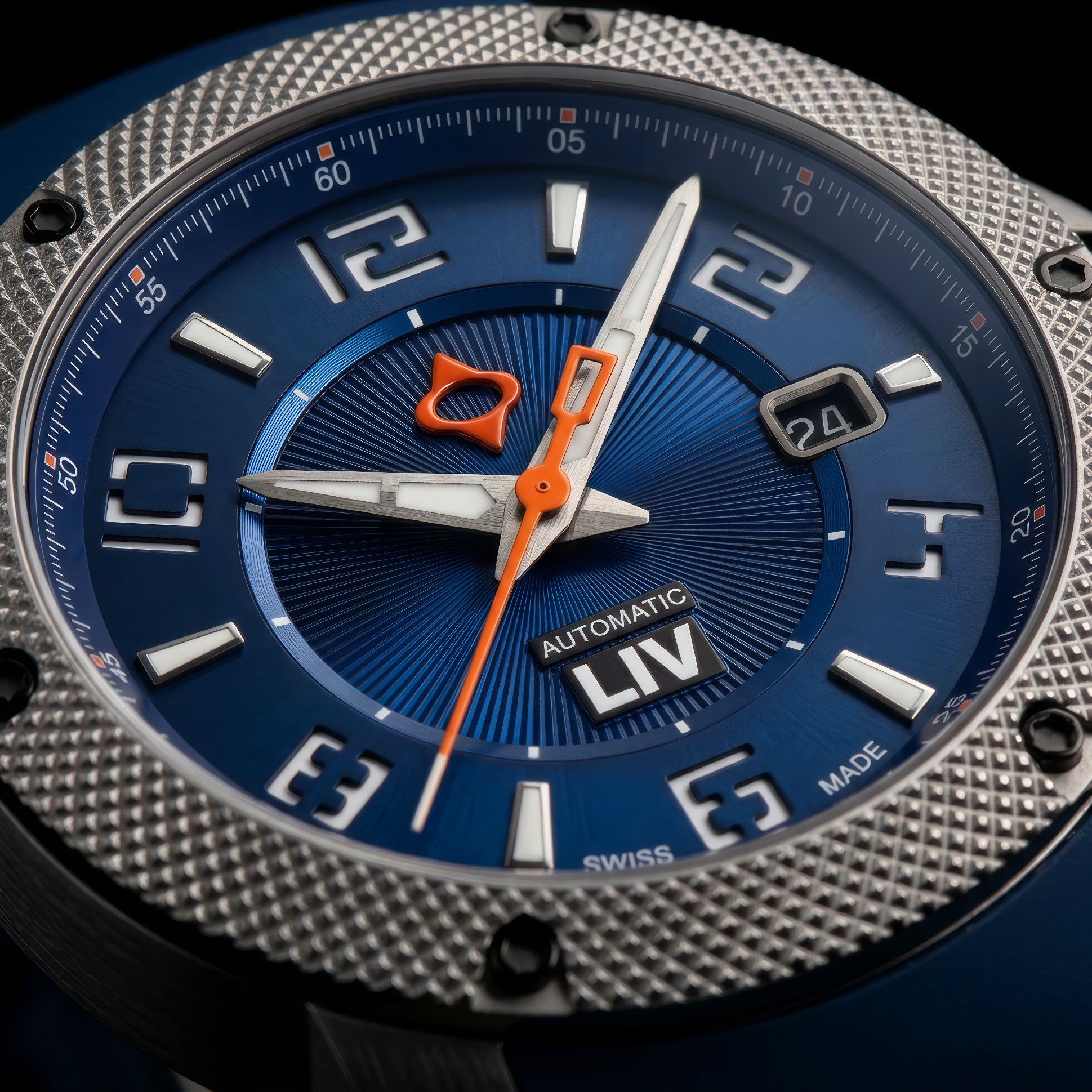 Shop LIV GX1-A Cobalt – LIV Swiss Watches