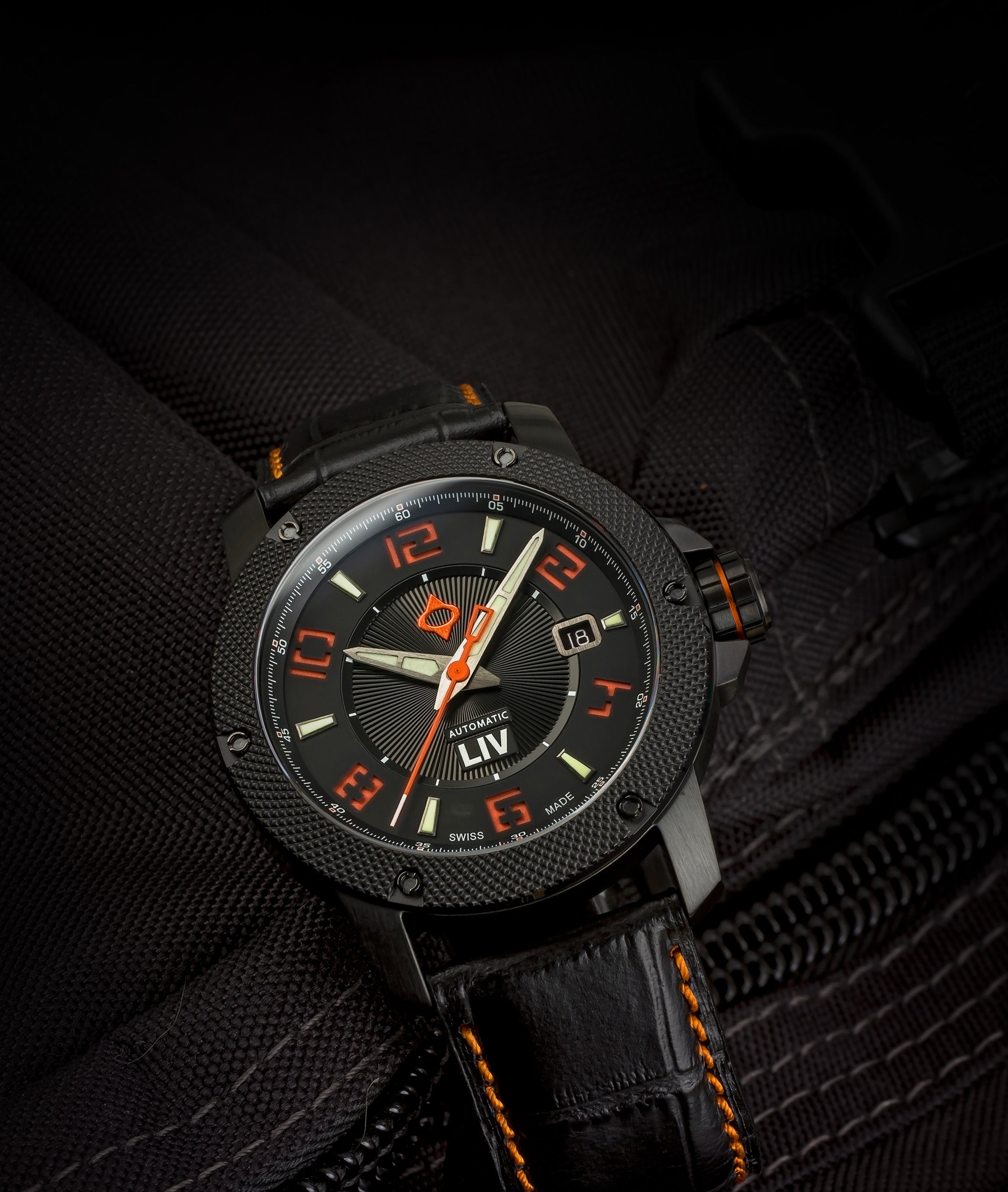 Shop LIV GX1-A Signature Orange Swiss Made Automatic Watch – LIV