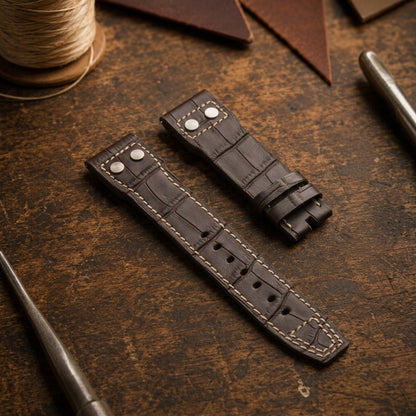 Pilot's Brown Italian Grain Leather | 23mm